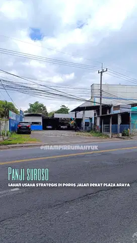 Lahan usaha strategis di poros jalan panji suroso Blimbing Malang