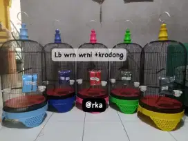 kandang lovebird wrn wrni plus krodong