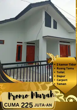 RUMAH MURAH 2 KAMAR DESAIN MODERN AKSES STRATEGIS HANYA 250JUTAAN