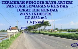 Tanah Zona Industri-ada Ijin Pengeringan raya Pantura Kendal-Semarang
