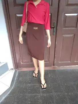 Rok span coklat tanah