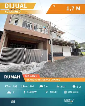 Dijual Rumah Modern Minimalis di Skypark Residence Lawang Malang