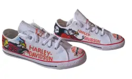 Sepatu harley davidson eagle skull dan flag