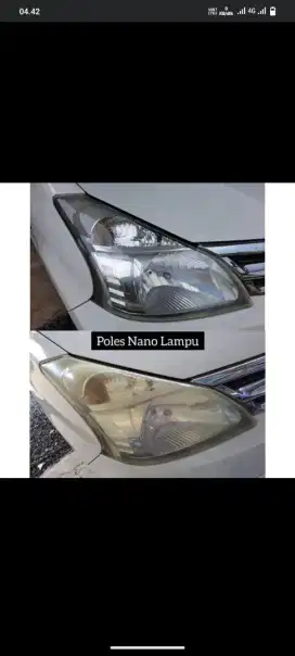 Nano hadlamp/poles lampu