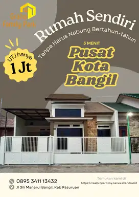 Rumah Murah Dekat PIER dan Alun-alun Bangil, Selangkah Jalur Pantura