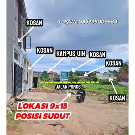 JUAL TANAH BERSERTIFIKAT DI SAMPING KAMPUS UIN, 9x15