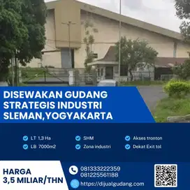 Gudang sewa lokasi Sleman Yogyakarta luas 1.3 Ha