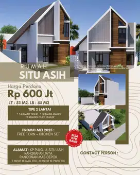 Rumah Minimalis Siap Huni Bonus Menarik