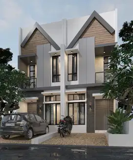Modern Town House 2 Lantai Minimalis di Kab Malang