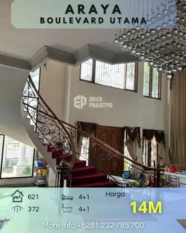 Rumah Galaxy Bumi Permai Araya Boulevard Utama, MURAH