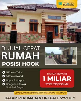RUMAH MEWAH MURAH DI SUKARAME