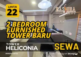 Sewa 2 Bedroom Furnished Tower Baru Lantai 22 Apartemen Bassura City