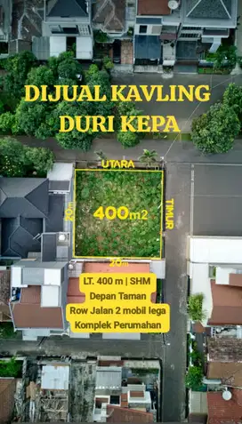 PTR - KAVLING TANAH MURAH DURI KEPA 5 MENIT KE TANJUNG DUREN