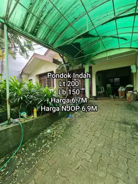 Rumah Pondok indah harga dibawah NJOP jakarta selatan