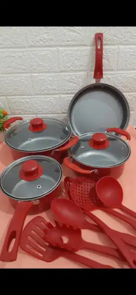 Panci Set 13pc / teflon / fry pan