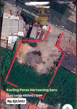 Jual tanah Poros Hertasning baru murah