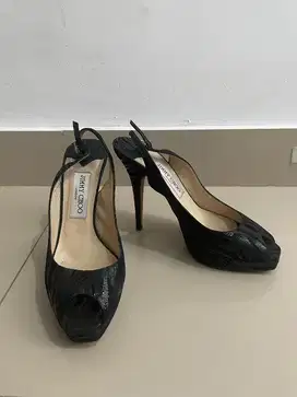 Jimmy choo black slingback heels