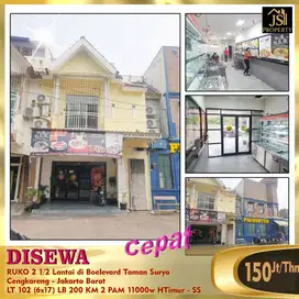 DISEWA RUKO 2 1/2 Lantai di Boelevard Taman Surya PAlem Cengkareng-SS