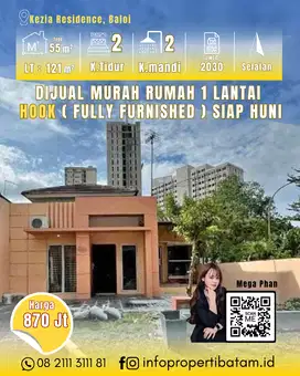 Dijual murah Rumah hook 1 lantai baloi