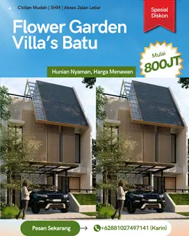 Flower Garden Villa’s Kota Batu View Citylights Harga Rendah