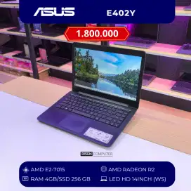 Laptop Asus E402Y AMD E2-7015 RAM 4GB SSD 256GB HD 14inch Notebook