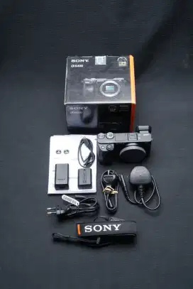 SONY A6400 BODY ONLY MULUS LIKE NEW FULLSET