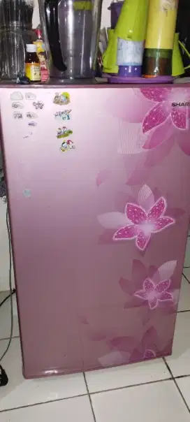 Dijual kulkas 1 pintu merk SHARP kondisi normal tidak pernah service