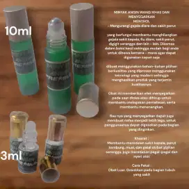MINYAK ANGIN WANGI KHAS DAN MENYEGARKAN MENTHOL 10 ML