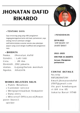 mencari pekerjaan yg sesuai kemampuan sayaaaa sayaa baru lulusan smk
