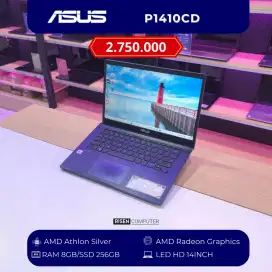 Laptop Asus P1410CD AMD Athlon Silver 3050U RAM 8GB SSD256GB HD 14inch