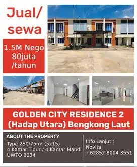 Rumah 2Lantai Siap Huni Semifurnish GOLDEN CITY RESIDENCE 2