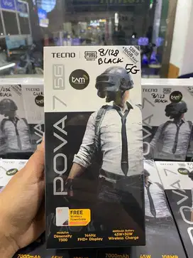 NEW POVA 7 5G RAM 8/128 FREE WIRELES CHARGER