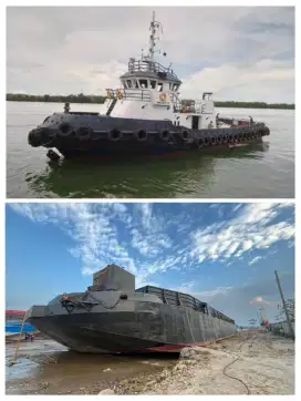 Di jual Tugboat & tongkang 270 feet tahun 2009 - 2009