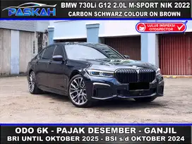 Odo=6k Bunga=4,5% GANJIL TAX=DESEMBER BMW 730Li G12 2.0L M SPORT 2022