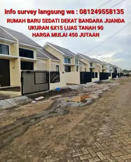 RUMAH  6X15 SEDATI DEKAT BANDARA JUANDA