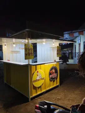 Rombong kontainer booth kontainer gerobak kontainer