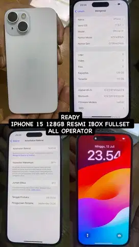 IPhone 15 128GB RESMI IBOX GARANSI ON 2026