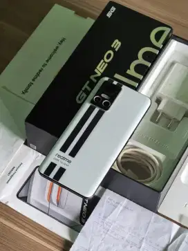 Realme GT Neo 3 5G 8/256 Resmi Fullset Ori Mulud Nominus Racing White