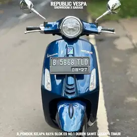 VESPA PRIMAVERA S 150 IGET ABS LED Tahun 2022 WARNA BLUE ESTROVERSO