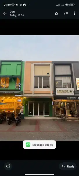 Di Sewakan Ruko Pisa Grande 2 lantai Gading Serpong