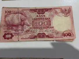 Uang kuno 100 rupiah tahun 1977