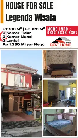 Rumah 2 lantai di perumahan elit