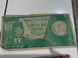 Uang kuno 10 ribu rupiah tahun 1964