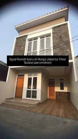 Dijual Rumah baru di Munjul Jakarta Timur