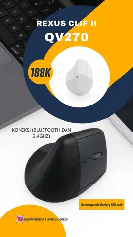 Mouse Rexus vertikal QV-270 clif