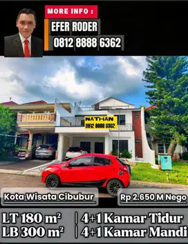 Rumah 3 lantai dengan design bagus dijual murah
