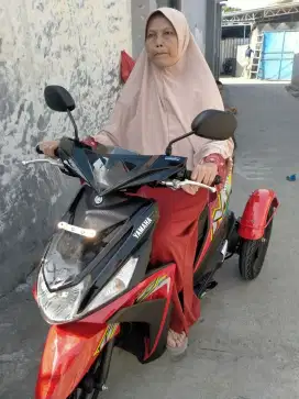 Mio M3 modifikasi roda 3