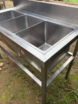 Sink 3 lubang/wastafel resto