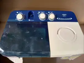 jual mesin cuci aqua 8,7kg mesin halus, body mulus orisinil,siap pakai