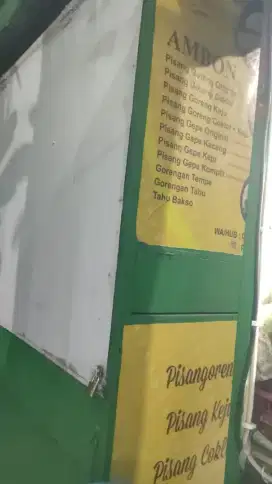 Rombong besi buka depan belakang, samping